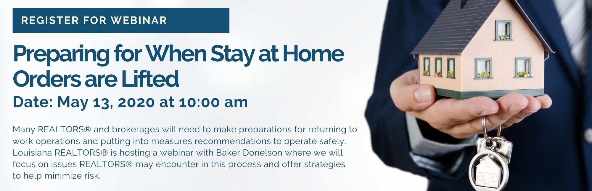 Louisiana REALTORS® Webinar: Preparing for When Stay at home Orders are ...