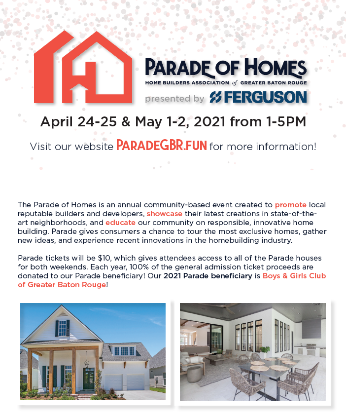 2021 Parade of Homes Greater Baton Rouge Association of REALTORS®