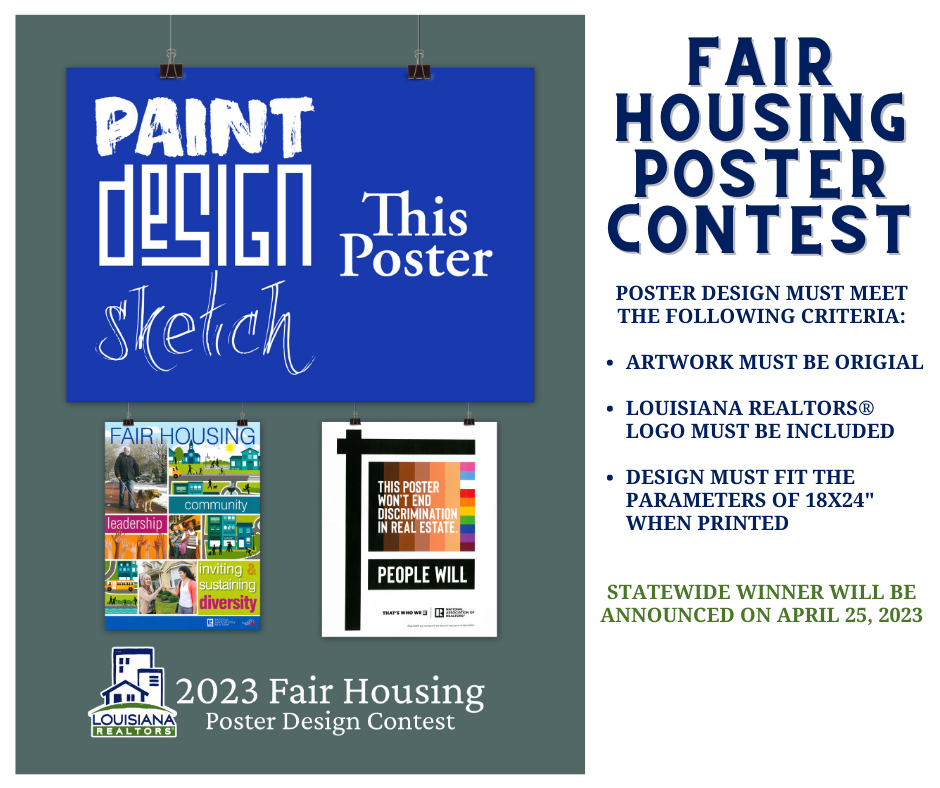2023 Louisiana REALTORS® Fair Housing Poster Contest Greater Baton